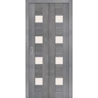 Дверь складная, межкомнатная, Порта-23 Magic Fog, Grey Veralinga
