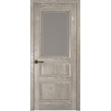 Межкомнатные двери,Океан, Riva Classica 2, дуб серый с патиной, стекло Рамка