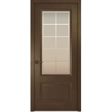 Межкомнатные двери,Океан, Riva Classica 1, табачный дуб, стекло Рамка