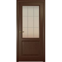 Ульяновские двери, Парма, Натуральный дуб шоколад, стекло Решетка