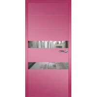 Дверь Оникс Лайн, с зеркалом, Розовый