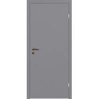 Финская дверь Welldoris, окрашенная с четвертью, гладкая, RAL 7040