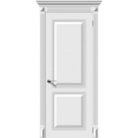 Дверь межкомнатная классическая, Блюз, глухая, эмаль белая
