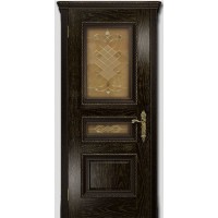 Ульяновские двери, Версаль-2, ясень венге золото, витраж Калипсо