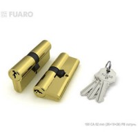 Цилиндровый механизм Fuaro 100 CA 62 mm (26 10 26) PB латунь 3 кл.