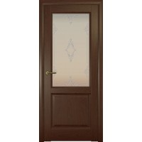 Ульяновские двери, Парма, Натуральный дуб шоколад, стекло Ажур