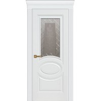 Дверь межкомнатная Марго ДО, Белая эмаль