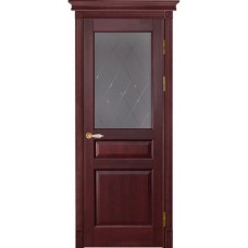 Каталог,Белорусская дверь DR, Валенсия, ПО, Махагон, массив ольхи