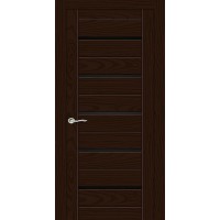 Ульяновские двери, Турин 5, черный триплекс, ясень шоколад