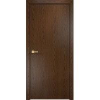 Дверь Офисная, вертикальный шпон, гладкая, орех тангентальный