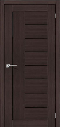 Дверь Экошпон Порта-29, Lacobel черное зеркало Black Star, Wenge Veralinga Дверь Экошпон Порта-29, Lacobel черное зеркало Black Star, Wenge Veralinga