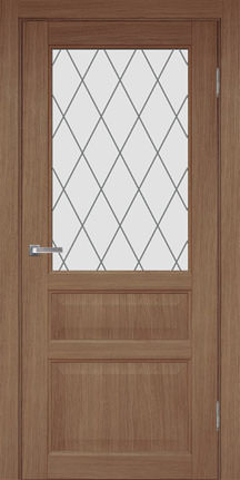 Дверь межкомнатная Milena Classic ДО Ромб, EcoPremium, Темный орех Дверь межкомнатная Milena Classic ДО Ромб, EcoPremium, Темный орех
