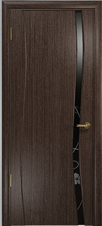 Dio Doors, Грация 1, венге, Вьюнок с кристаллом Сваровски Dio Doors, Грация 1, венге, Вьюнок с кристаллом Сваровски