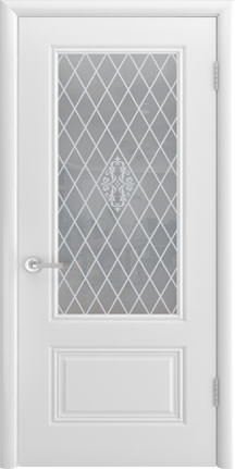 Dio Doors, Аккорд Грейс, белая эмаль, ДО стекло белое пескоструйное Dio Doors, Аккорд Грейс, белая эмаль, ДО стекло белое пескоструйное