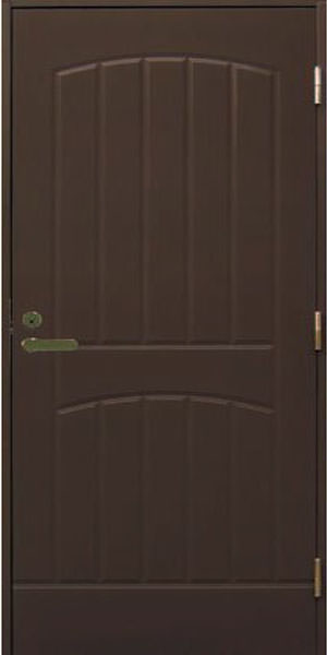 Теплая входная дверь Jeld Wen, модель F034 коричневая (Финляндия) Теплая входная дверь Jeld Wen, модель F034 коричневая (Финляндия)