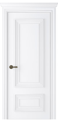 Белорусские двери Палаццо 2 ДГ, эмаль, белый