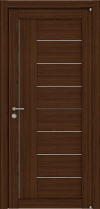 Новосибирские двери, Eco-Light 2110, экошпон, орех вельвет