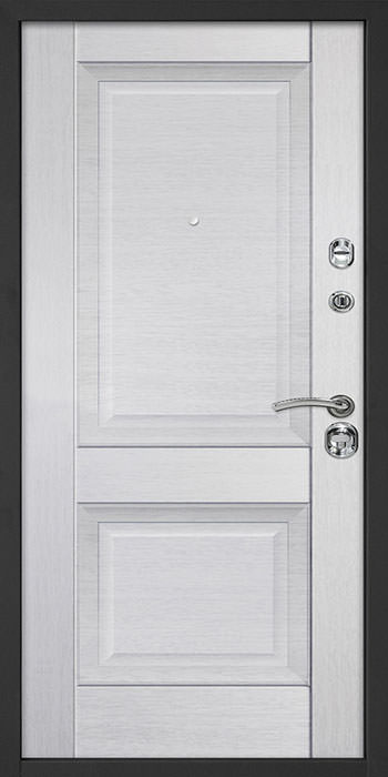 Утепленная входная дверь Титан Мск Top Staller Нова Дуб черный / Монблан