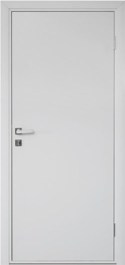 Дверь пластиковая влагостойкая, Композит с алюминиевой кромкой, белая
