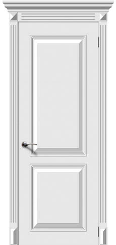 Межкомнатная дверь Бриз ДГ, эмаль белая