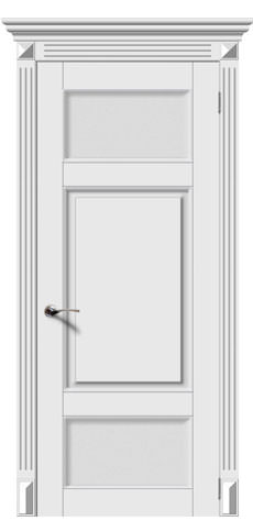 Межкомнатная дверь Трио ДО, эмаль белая