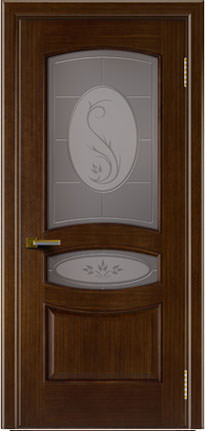 Ульяновская шпонированная дверь, Алина ПО, орех тон 2