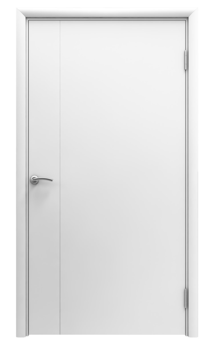 Дверь пластиковая влагостойкая 1200 мм, композитный ПВХ, цвет белый