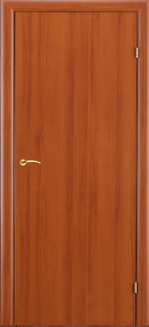 Финская дверь, ламинированная с четвертью, гладкая, орех
