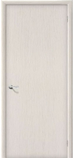 Финская дверь Olovi, ламинированная с четвертью, гладкая, беленый дуб