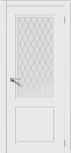 Межкомнатная дверь Нью-Йорк ДО, эмаль белая