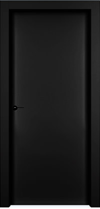 Дверь межкомнатная, Модель 1001К, Черная эмаль