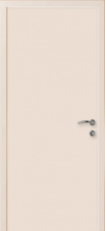 Влагостойкая композитная пластиковая дверь 1100 мм., гладкая, цвет кремовый RAL 9001