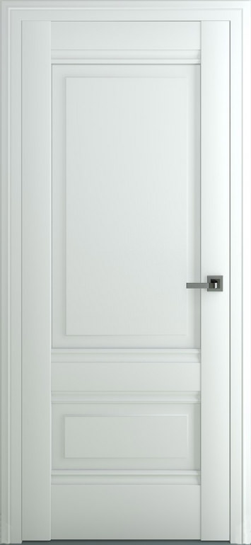 Межкомнатная дверь Турин В4 ДГ, Экошпон, матовый белый