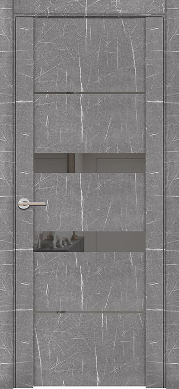 Новосибирские двери UniLine Loft ПДЗ 30037/1, мрамор торос серый
