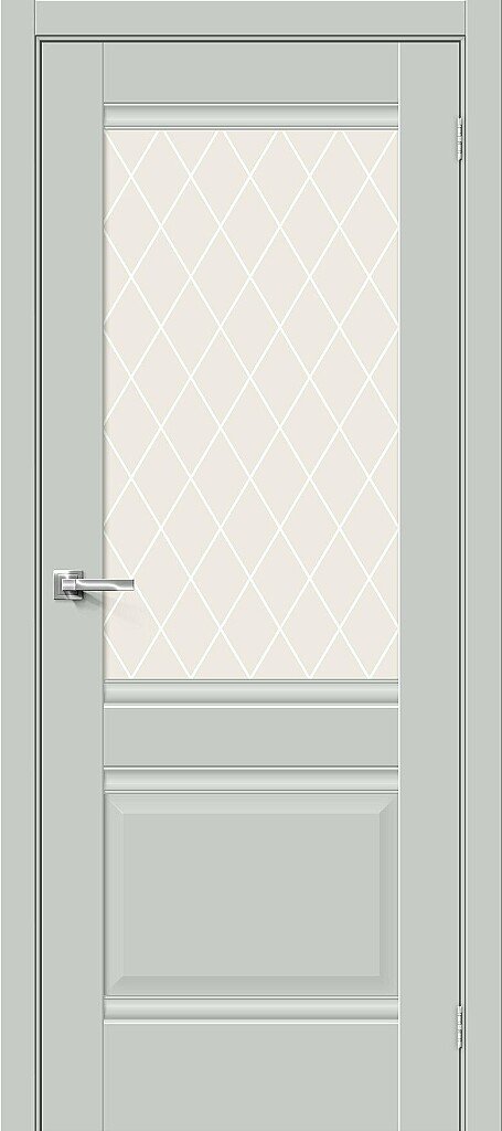 Дверь межкомнатная Прима-3 ПО Magic Fog, Эмалит, цвет Grey Matt
