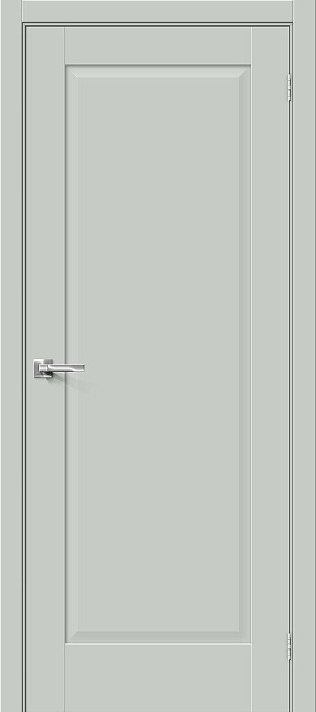 Дверь межкомнатная Прима-10 ПГ Эмалит, цвет Grey Matt