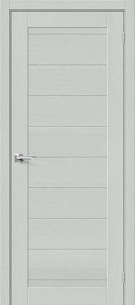 Дверь межкомнатная, эко шпон модель-21, Grey Wood