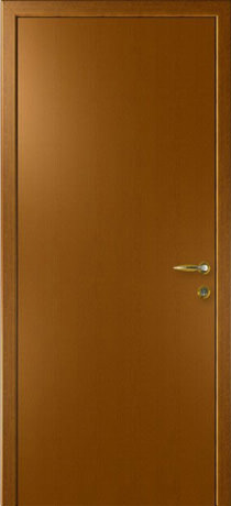 Влагостойкая композитная пластиковая дверь, гладкая, цвет дуб золотой (под заказ 4 недели)