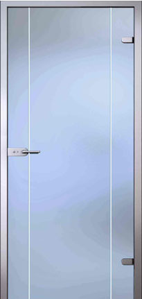 Стеклянная дверь Карелия, матовое бесцветное стекло с гравировкой