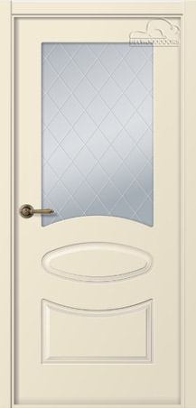 Белорусские двери Элина, мателюкс 39, эмаль, слоновая кость