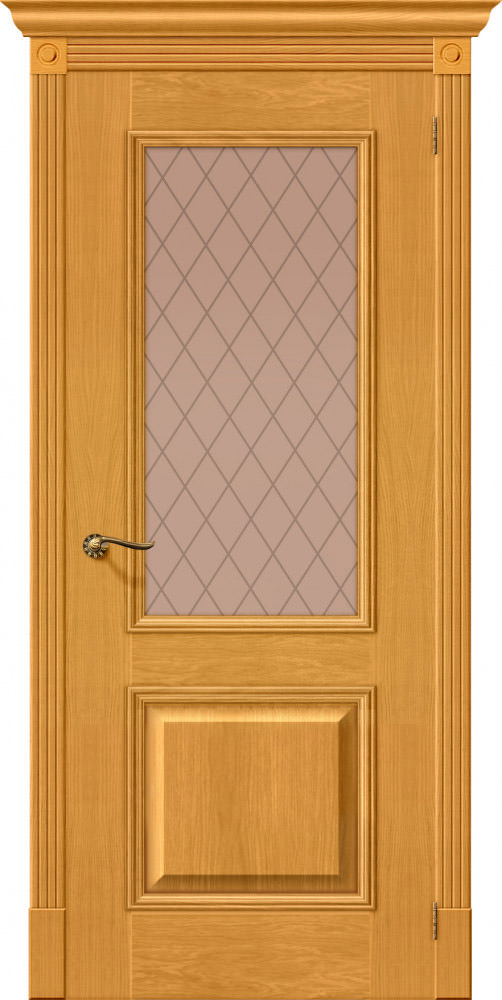 Белорусские двери Вуд Классик-13 ПО Bronze Сrystal, Natur Oak