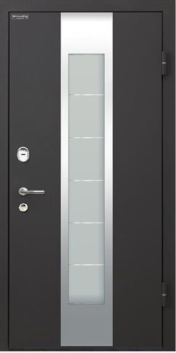 Утепленная входная дверь Титан Мск Тop M-35 Черный бархат / Эко венге