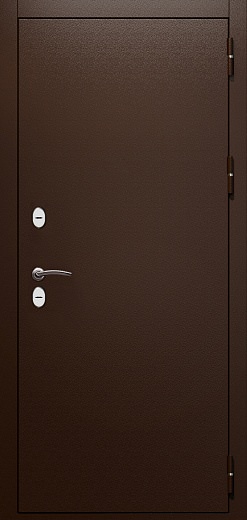 Входная металлическая дверь, Термо-К, Медный антик / Беленый дуб