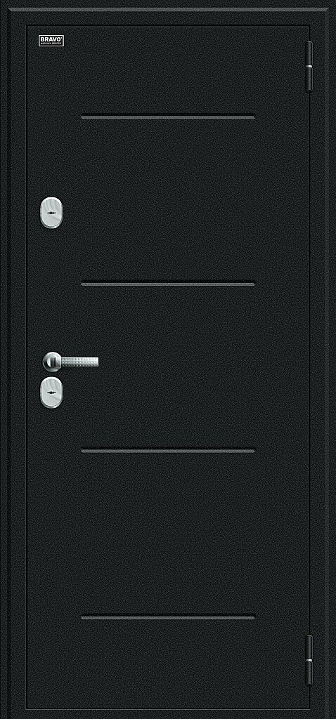 Дверь Титан Мск - Thermo Лайн, Букле черное/Wenge Veralinga