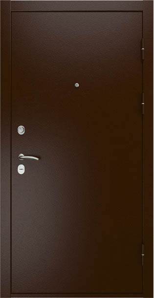 Дверь Титан Мск - Lux-3 A, Медный антик/ Эмаль 16 мм. панель L-2, белый